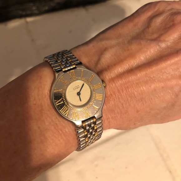 CARTIER Must 21 Gold, Silver & Stainless Steel PRICED TO SELL - Picture 8 of 10